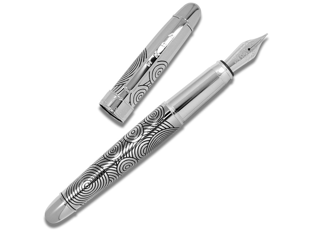 Circles Etched Fountain Pen, Design by Verner Panton