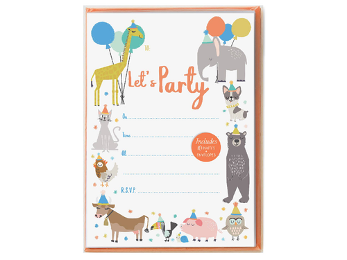Party Animal, Party Invitations