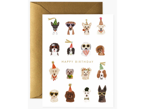 Party Pups Birthday, Single Card