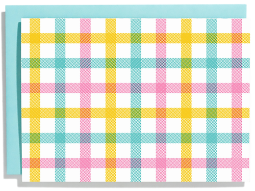 Plaid Pattern, Box Set of 6