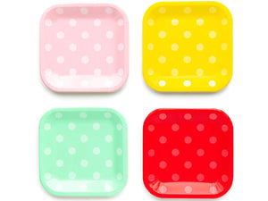 Colorful Polka Dot 9" Plates