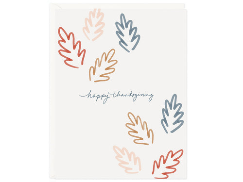 Thanksgiving Leaves, Single Card