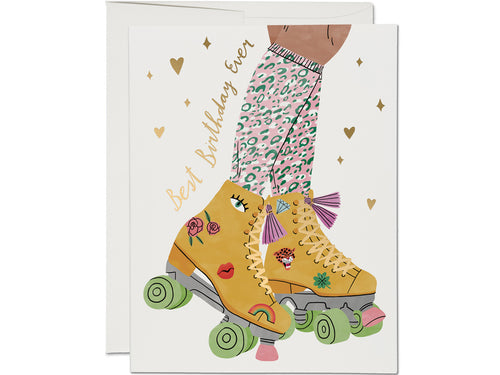 Roller Skate Birthday, Single Card