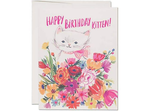 Happy Birthday Kitten, Single Card