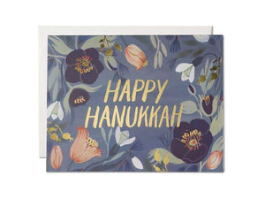 Hanukkah Flowers, Single Card
