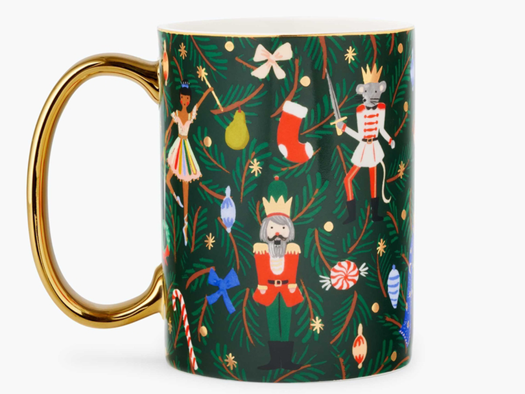 Nutcracker Branches Porcelain Mug