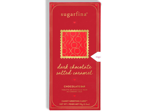 Dark Chocolate Salted Caramel, Greeting Card Chocolate Bar