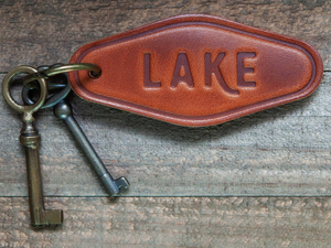 Lake Leather Keychain