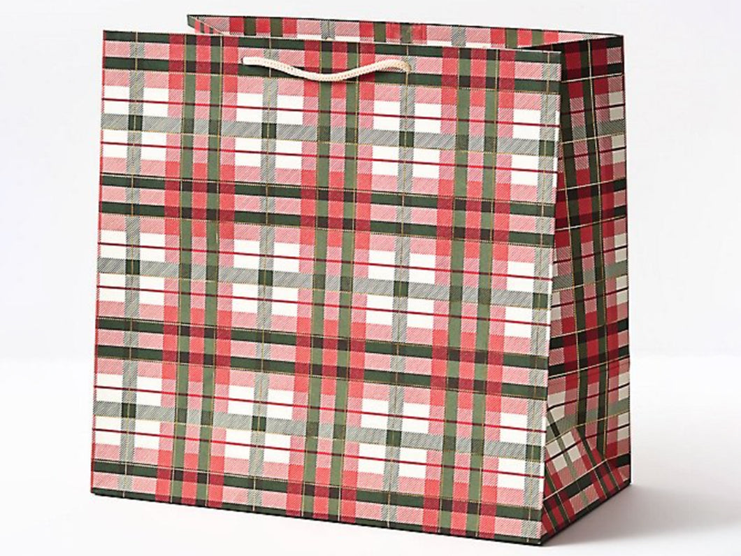 Holiday Plaid Gift Bags