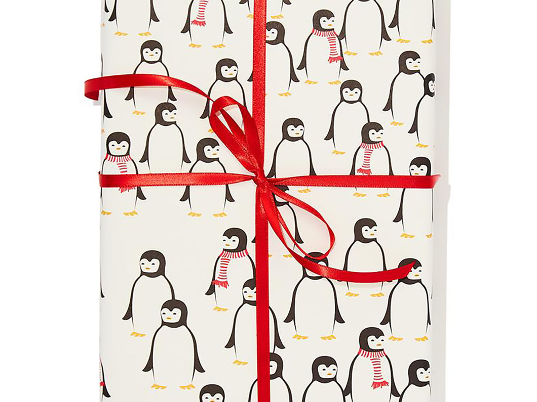 Penguins Wrapping Paper, Single Sheet