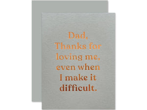 Loving Dad, Single Card