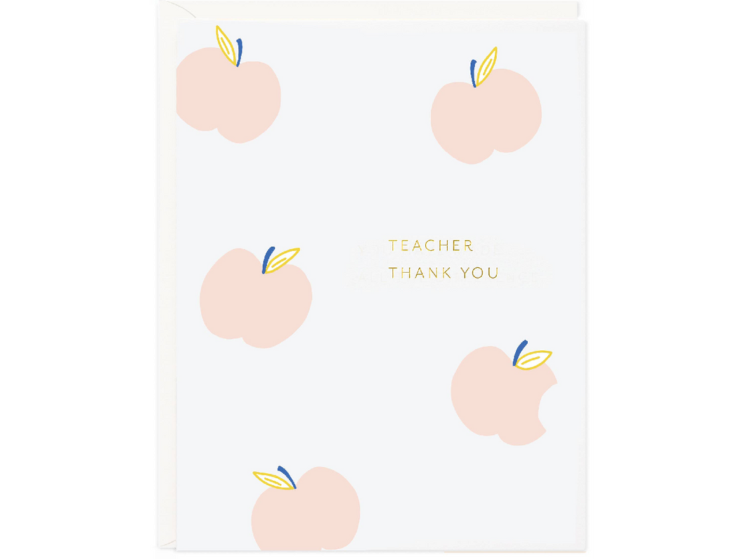Teacher Apples, Single Card