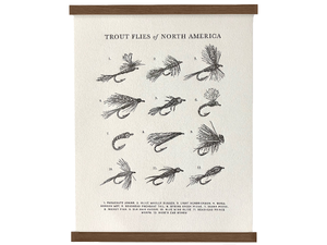 Guide to Trout Flies, Art Print