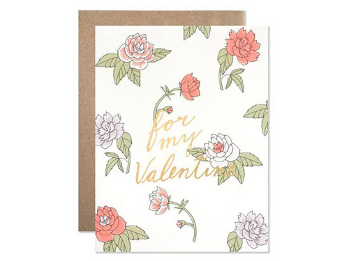 Valentine Florals, Single Card