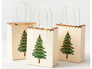 Christmas Tree Lights Treat Bags, Set of 8