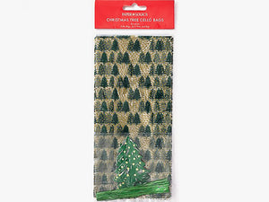 Christmas Tree Cellophane Bags, Set of 20
