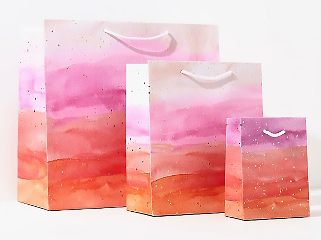 Pink Watercolor, Gift Bag