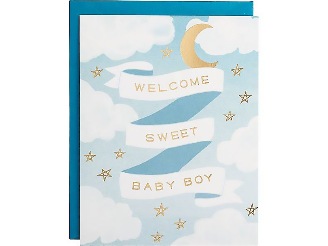 Welcome Baby Boy, Single Card