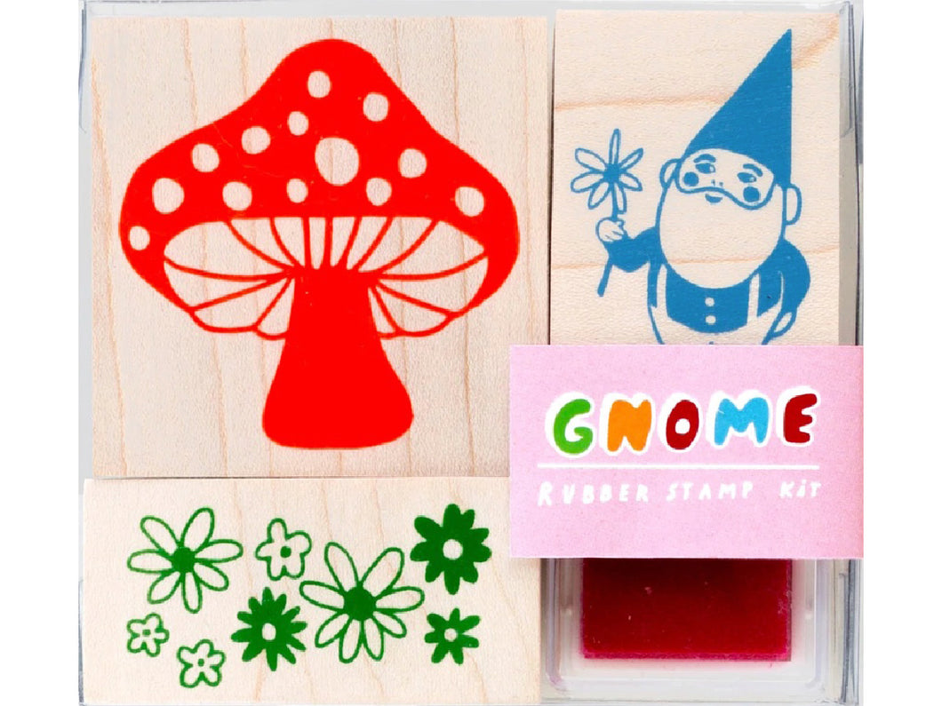 Gnome & Mushroom Small Stamp Kit