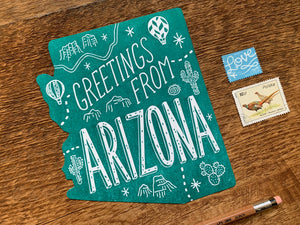Greetings from Arizona Postcard