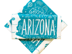 Greetings from Arizona Tea Towel