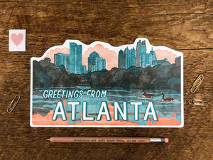 Atlanta Georgia Scenic Postcard