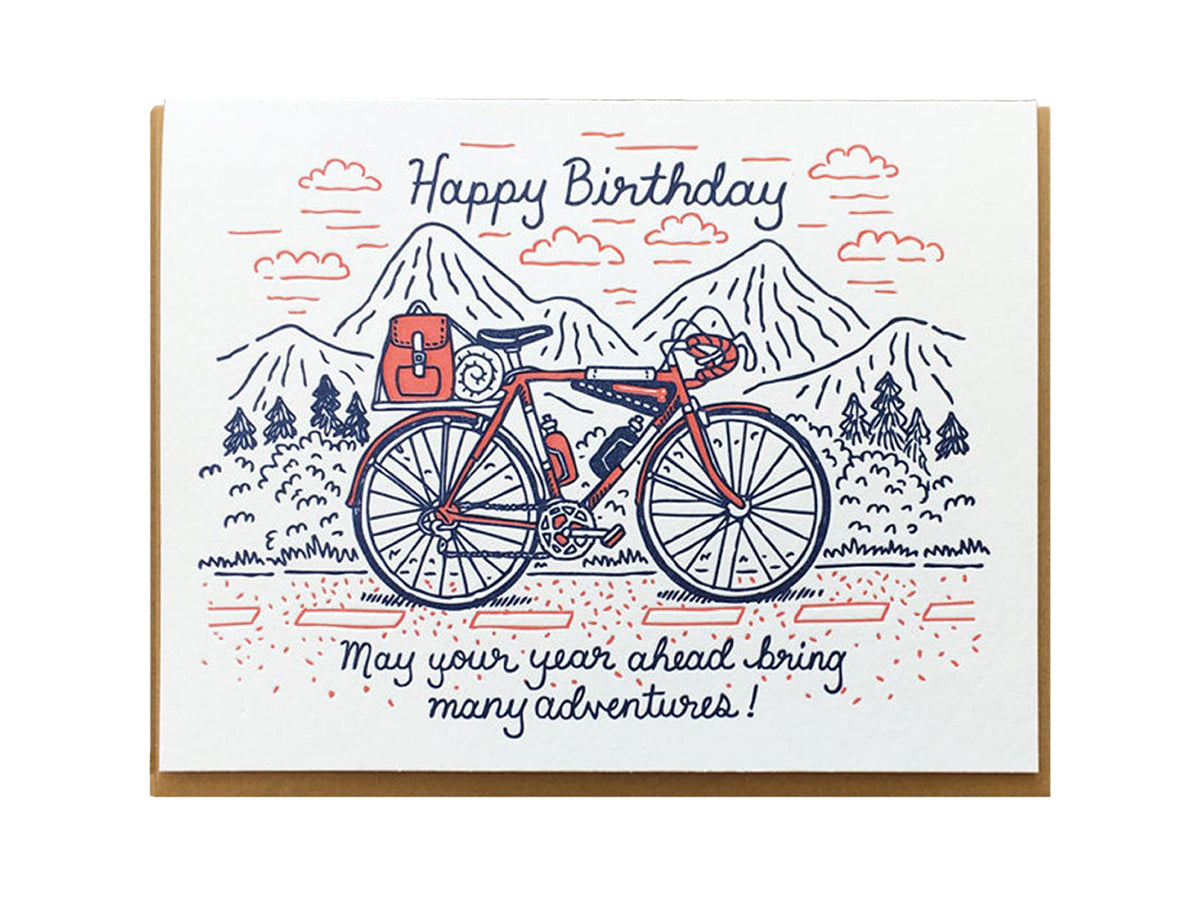 Bike Cards Birthday Bicycle Greeting Card