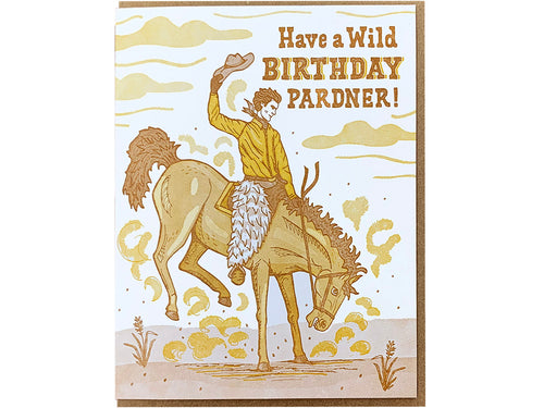 Birthday Pardner Greeting Card