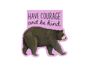 Courage Bear Magnetic Bookmark