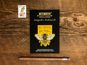 Grateful Bee Magnetic Bookmark