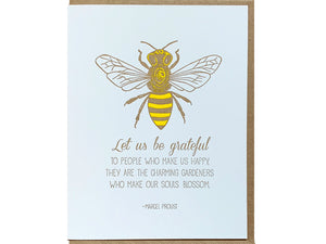Bee Grateful Greeting Card