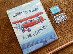 Airplane Birthday Greeting Card