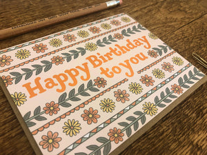 Birthday To You Greeting Card