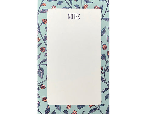 Blue Floral Pocket Notepad