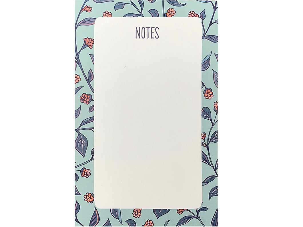 Blue Floral Pocket Notepad