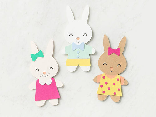 Bunny Paper Dolls Kit