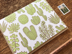 Cacti & Succulents Greeting Card