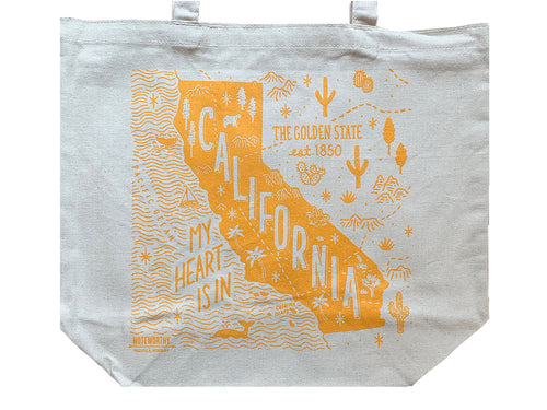 My Heart is in California, Tote Bag