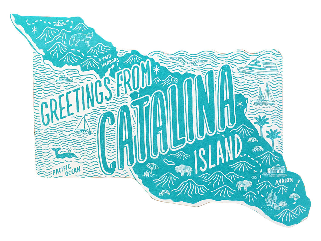 Greetings from Catalina Island, California Postcard