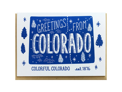 Greetings from Colorado Card