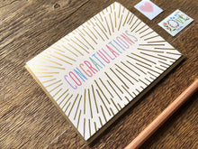 Congrats Beams Greeting Card