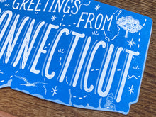 Greetings from Connecticut Postcard