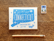 Greetings from Connecticut Card