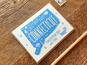Greetings from Connecticut Card
