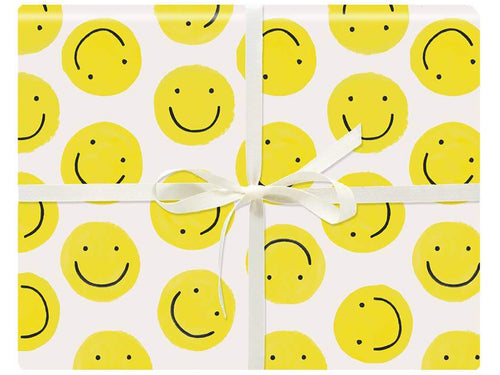 Smiley Gift Wrap, Single Sheet