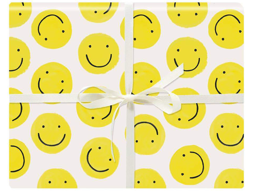 Smiley Gift Wrap, Single Sheet