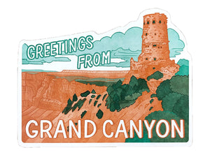 Desert View Watchtower Scenic Postcard