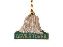 Devils Tower Enamel Keychain