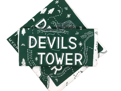 Devils Tower Tea Towel