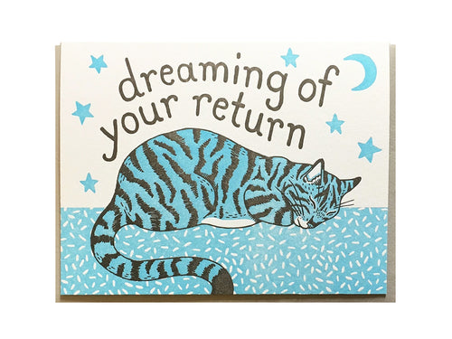 Kitty Dreaming Greeting Card